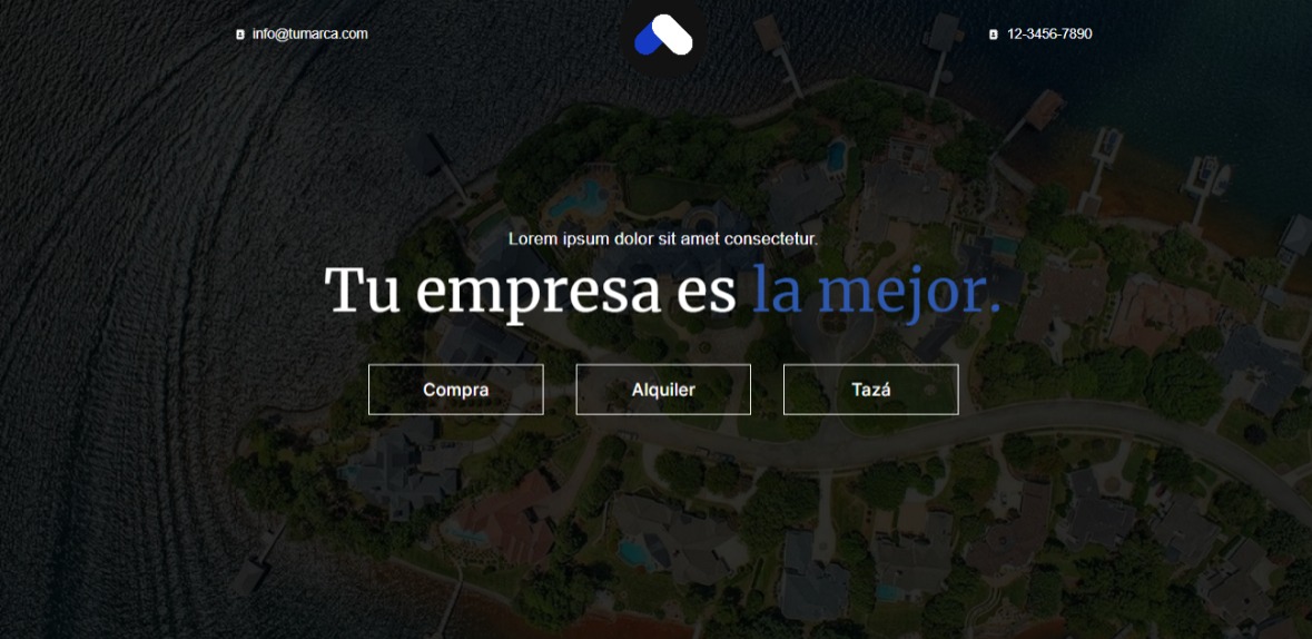 Pumilio, una plantilla web ideal para aquellas inmobiliarias que busquen dar una imagen innovadora.